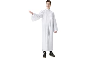 IvyRobes Chor Klerus Chorrobe Priester Robe Taufen Kostüm Herren Damen Unisex Erwachsene Abschluss Talar 12 Farbe