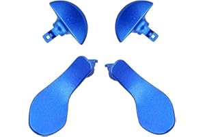 LiXiongBao 4PCS Paddle Posteriori in Metallo per PS5 DualSense Edge Controller, Ricambi Intercambiabili per PS5 DualSense Edge Wireless Controller (Blu)