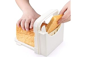 TGDSCHK Bread Slicer Foldable Toast Slicer Tool Toast Loaf Slicing Machine Adjustable Plastic Bread Cutting Guide Tools for Homemade Bread Kitchen Baking Tool