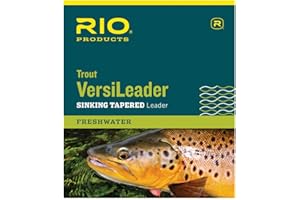 Rio Trout Versileader, Tapered Sinking Leaders, Freshwater Fly Line, 12lb Core