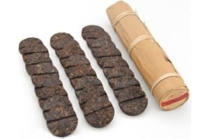 LWXLJMJZC-Thé Puerh Mûr-Mini-Gâteau (96 Tassen) Pu-erh Fermenté-Pu-erh en Tube de Feuille de Bambou-200g Puerh Tea