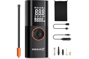 ‎FEEGAR F Feegar Expert Pompka elektryczna Kompresor do samochodu 12V 150PSI Dual LCD Bateria 7800mAh Powerbank USB-C do roweru auta motoru hulajnogi