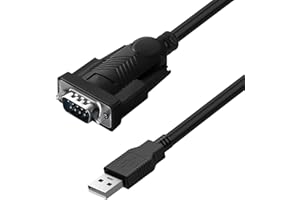 QNENEAM Cavo USB Seriale RS232, Adattatore USB a DB9 Maschio con Chipset PL2303, Convertitore Compatibile con Windows, MacOS e Linux, Per Dispositivi Seriali come Router Modem Scanner Stampanti GPS PC, 1,5M