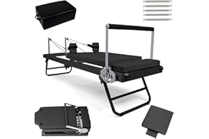 GRDSGRD Foldable Pilates Reformer Pilates Reformer Machine Equipment for Home Workouts, Portable Reformer Pilates Machine for Ideal for Beginners