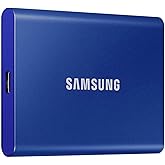 Samsung MU-PC2T0H T7 Harici Katı Hal S&uuml;r&uuml;c&uuml;s&uuml;, 2TB USB 3.2 Gen 2, Mavi