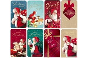 Tallon Festive Wonderland XC0023 Christmas Money Wallets Xmas for Cash Gifts & Envelopes, Traditional - Pack of 4, Multicoloured