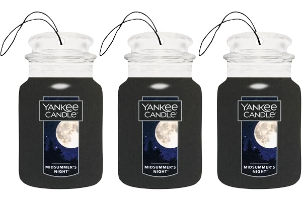 Yankee Candle | Car Jar | Nuit de Midsummer | Pour voitures et petits espaces à la maison | Jusqu'à 30 jours