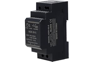 Stonenect Din-Rail Power Supply Transformer Switching Power Supplies Mountable Modular Power Supply for Industrial Automation Distribution Boxes Instrumentation (5V 3A HDR-30-5)