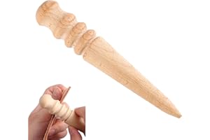 CHIPKART Solid Wood Leather Craft Edge Slicker Burnishing Burnisher for Polished Edge Leathercraft Working Tool (Wood)