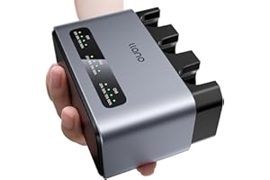 llano 30W EN-EL15C Battery 3-Slot Fast Charger for Nikon Z8 ZF Z5 Z5II Z6 Z6II D7500 D750 D7000 D7100 D7200 D500 D600 D610 D850, Durable CNC Aluminum, LED Display, 2.8H Full Charged