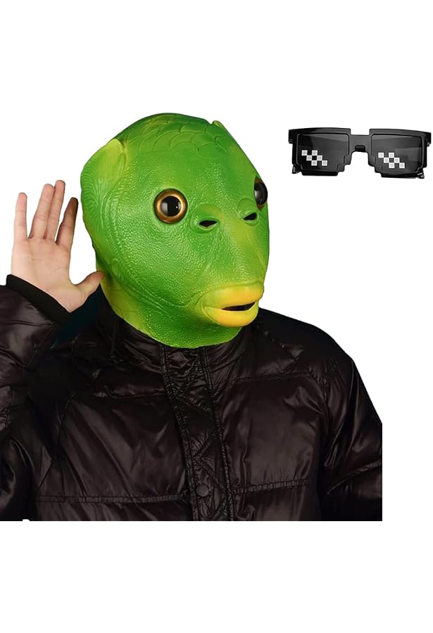 Masque Alien Réaliste En Latex - CreepyParty - Effrayant Pour Halloween Et Fêtes - Taille Unique