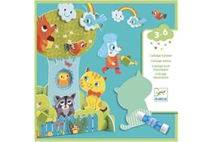 Djeco DJ09877 Collage Scena Giardino Pals