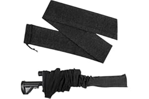 Gexgune Poliestere Silicone trattato Maglia Lunga Pistola calzino Fucile protettore Fucile Copertura Caso Custodia di stoccaggio 54 "Lunghezza (4 Colori opzionali)