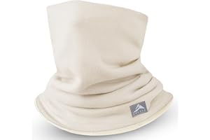 GXCROR Winter Schlauchschal, Wendbarer Fleece Halsschlauch, Winddichte Gesichtsmaske, Warmer Halswärmer für Herren & Damen