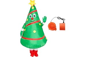 Amycute Inflatable Santa Claus Costume Father Christmas Blow-up Costume Adult Inflatable Fancy Dress Outfit