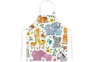 TRYTUTRY Grembiule per bambini con cinturino regolabile, grembiule per bambini carino con tasca per bambino Cooking Painting Baking Artist