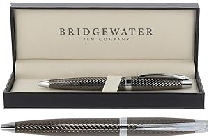 Bridgewater Pen Company Executive Ball Point Pen Collection, Boxed & Sleeved (Lancaster, Gunmetal)