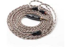 Yinyoo Cavo auricolare 0,78 mm 2 pin 2,5 mm KBEAR KBX4905 [Lyrics] 8 core cavo di ricambio per auricolari hi-fi audio cavo di aggiornamento NRA / C12 / ARIA/KATO/SSP