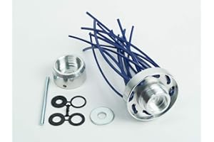 Ratioparts 6-707 Unkrautbürste OCTO 200 mm, 25,4 mm Durchmesser-Bohrung 8 Fäden Wildkrautbürste Reinigungsbürste, Blau