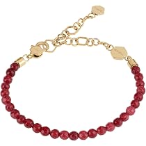 Breil, Collezione Ameliè, Bracciale Donna in Acciaio Lucido IP Gol, con Elementi Sinuosi di Diverse Dimensioni, Chiusura Regolabile, Lunghezza fino a 21 cm, Idea Regalo Donna