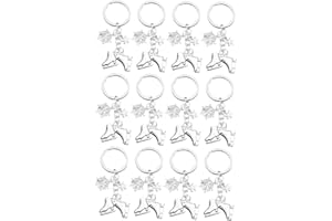 COSMEVIVI 12pcs Pezzi Fiocchi Di Neve Pattini Portachiavi Sacchetto Creativo Appeso Ornamento Per Gli appassionati di Pattinaggio Su Ghiaccio Piccoli Souvenir Per Giochi
