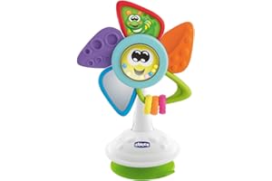 Chicco Tino El Molino-Juguete de Trona Para bebés Con ventosa y actividades manuales Hochet De Chaise Haute Robin Le Petit Moulin, 9710000000