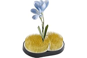 CRAFFANCY Rana di fiori, 1 set di supporti per fiori, sole e luna a forma di Ikebana Kenzan basi per organizzare fiori, decorazione floreale per casa e ufficio
