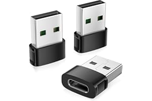 Basesailor Adapter for Samsung Galaxy S25 S24, 3 Pack, USB C Female to USB Male Adapter Charger, Type C Female to A Male Charging Cable Adapter for iPhone 16 16e 15 14 Plus, iWatch 10, iPad mini 7