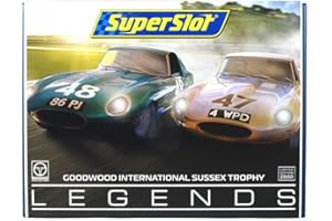 Scalextric- Coche, Color Blanco/Verde (Hornby H3898A)