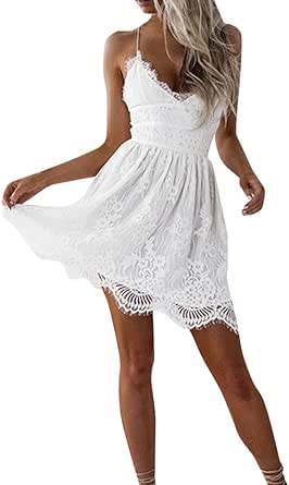 amazon robe dentelle blanche
