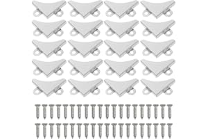 WIRZUL 20 Staffe Angolari per Specchio, reggi specchio per Appendere Specchi Protezione per Angol Di, staffe di fissaggio angolari per bagno, casa, fissaggio per specchi da appendere 30,3 * 10 * 5,5mm