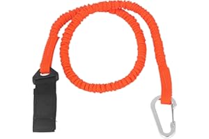 SUNGOOYUE Smycz do Wiosła Kajakowego, Profesjonalna Rozciągliwa Smycz do Wiosła Kajakowego z Nylonowymi Paskami Poliestrowymi do Spływów Kajakowych Wędkarstwo