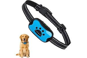 FABENIC Puppy Safe Collier Anti-Aboiement pour Chien – Solution Douce pour Limiter Les Aboiements – Confortable Et Adjustable pour Petits Et Moyens Chiens (Blue)