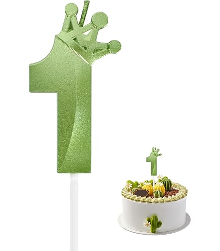 7,6cm Geburtstagskerzen Zahlen Mit Krone - 3D Kerzen Für Torte, Rauchfrei, Wählbare Zahl (z.B. 9)