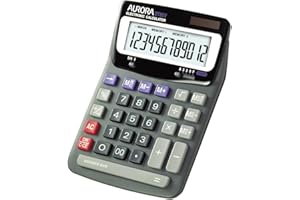 Aurora DT85V Desktop Calculator (Large Heavy Duty Model), Black