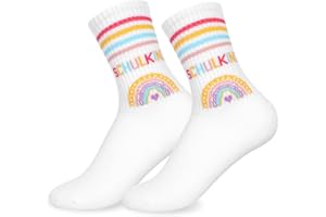 HarnyLoom Schulkind Socken 2025 Mädchen Jungen 27-36, Schultüte Füllung Socken Geschenk Einschulung Schulanfang Zuckertüten Füllung Baumwollsocken Stoppersocken Fußballsocken