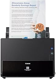 Canon DR-C225 II - imageFORMULA Dokumentenscanner (Duplex, Einzug, Farbe, 600dpi, 25 Seiten/Min, PDF OCR, kompakt, schwarz)