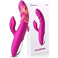 Vibratore per donna,Massaggiatore Silicone medico,Ricaricabile,10 modalitàe di Vibrazione,Funzione di riscaldamento sexy toys
