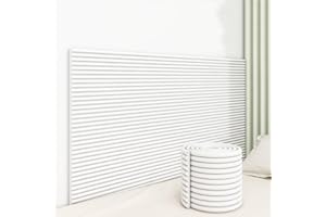 SKYFACE Panneau Tete de Lit à Coller Panneaux Muraux Rembourrés 3D Coussin Mural Tete de Lit pour Enfant Revêtement Mural Adhesif pour chambre à coucher tatouage (blanc, 20 x 200 cm)