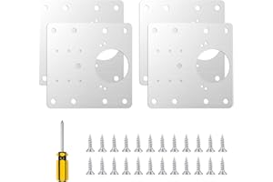MOICAINY 4 x Cupboard Hinge Repair Plate,Kitchen Cupboard Hinge Repair Kit,Hinge Fixing Plate,Hinge Mounting Plate,Cabinet Hinge Repair Plate,Kitchen Door Hinge Repair Plate,Hinge Repair Plates Kit Cupboard