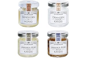 ‎L.W.C. MICHELSEN Friesischer Tee-Kandis, mit Alkohol, im 4er-Set (4 x 50g)