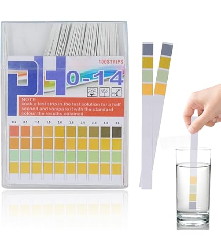 160 stuks pH waarde indicator teststrips, 1 14, pH teststrips, lakmospapier, indicatorpapier voor urine en speeksel, zuurbasen teststrips K