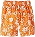Ixtreme Baby Boys Infant Turtle Swim Trunk Rashguard Board Short, Orange, 24 Months