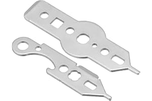 PATIKIL Kit di Strumenti per Freccette, Kit di 2 Accessori Multiuso per Asta in Alluminio e Punte per Freccette, Tono Argento