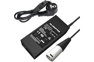 EUNEWR Cargador para bicicleta eléctrica de 42 V, 2 A, fuente de alimentación de 84 W, adaptador CA, batería de litio de 36 V, fuente de alimentación para bicicleta eléctrica, Pedelec, bicicleta eléctrica