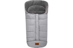 Miracle Baby Sacco Nanna Termico,Sacchi Nanna per Bambino,Passeggino Sacco a pelo Neonato Coperta Universale Avvolgente(Dark Gray)