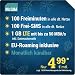 Produktbild McSIM LTE Mini 1000 [SIM, Micro-SIM und Nano-SIM] monatlich kündbar (1 GB LTE mit max. 50 MBit/s inkl. Datenautomatik, 100 Freiminuten, 100 Frei-SMS, EU-Roaming inklusive, 4,99 Euro/Monat)