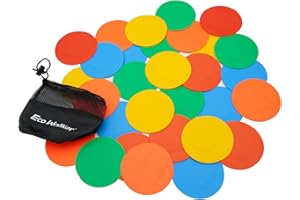 Eco Walker 4inch Mini Floor Spot Markers for Classroom Preschool and Kindergarten (Set of 30pcs)