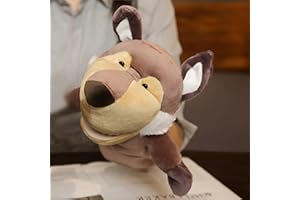 LOMTRATS Marionette a Mano con Animali per Bambini,Il Bambino Include Lupo Leone ecc.Bocche Aperte Mobili,Perfette per Raccontare storie,Insegnare,Scuola Materna,Regali di Compleanno