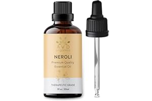 AVD ORGANICS Neroli Essential Oil 30 ml | Pure, Natural and Undiluted | Use in Aromatherapy Diffusers for Mood Enhancement | 1 fl. oz.